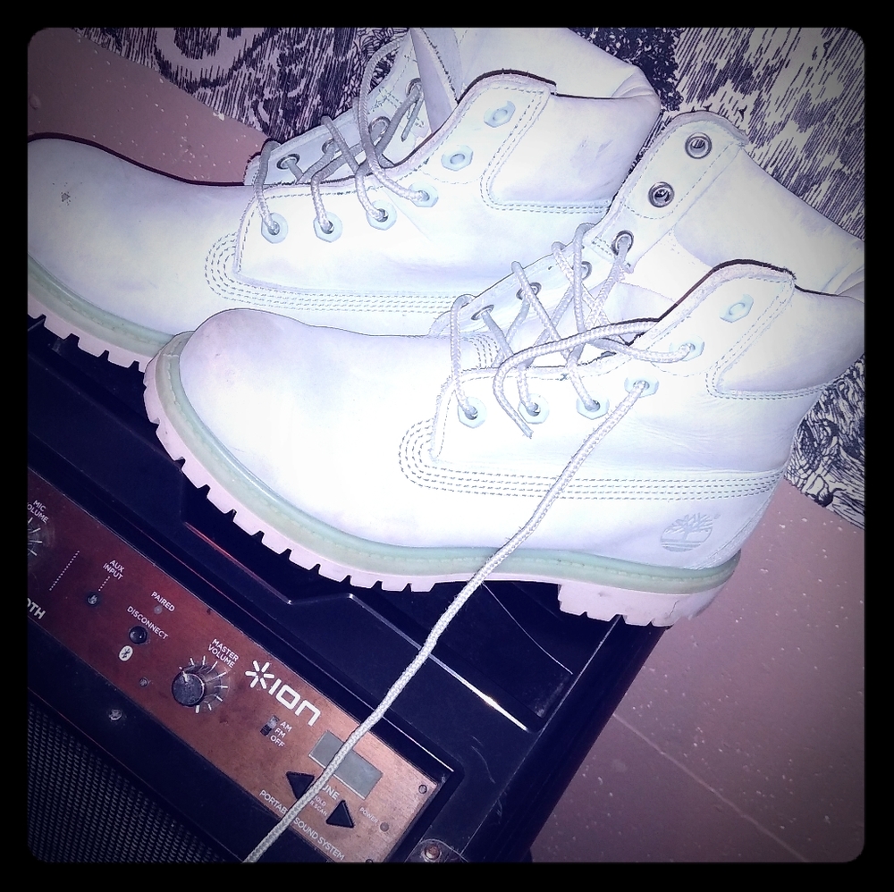 Mint blue/green timbs